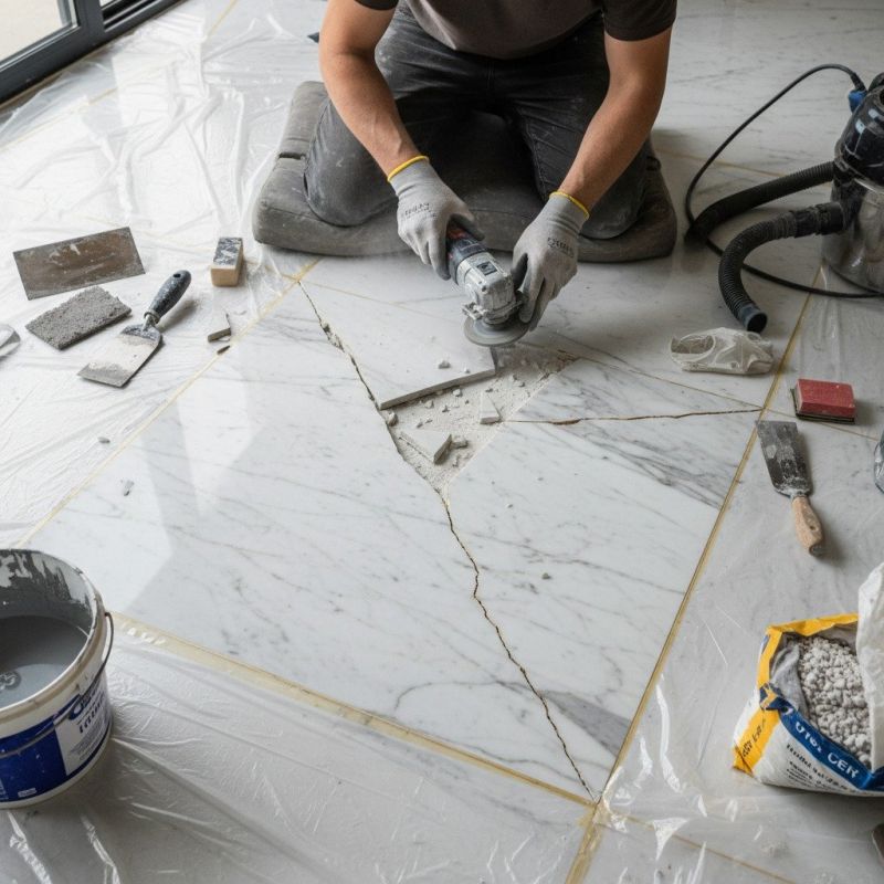 Local Marble Floor Restoration pros at work