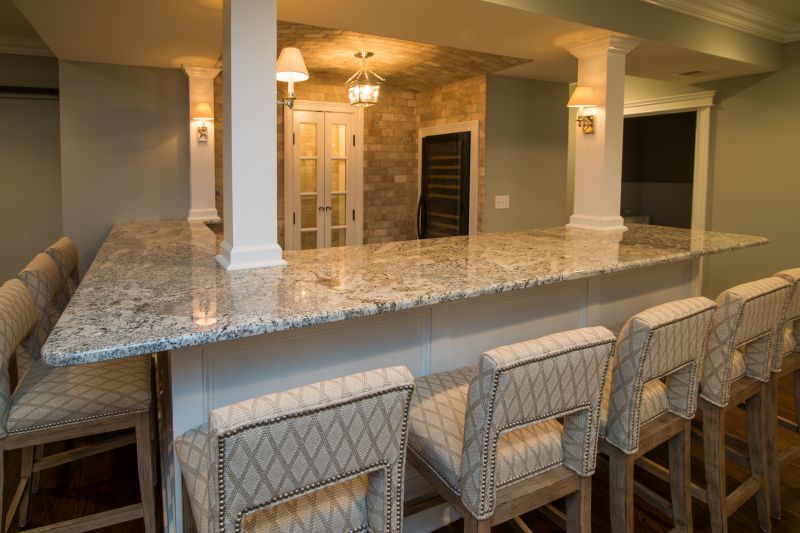 Luxury Home Bar with Granite Counter